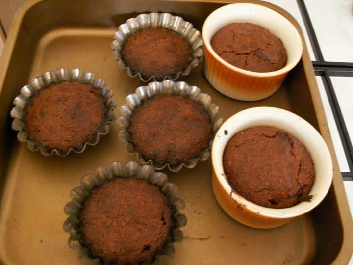 Mes borwnies apres cuisson