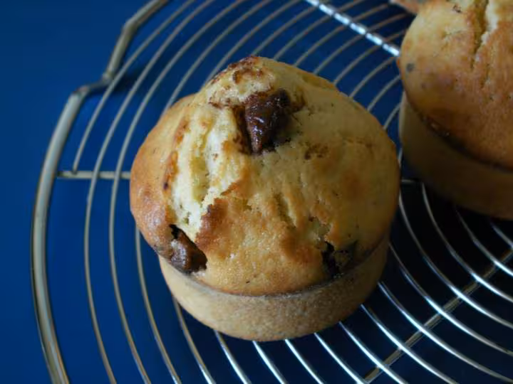 Muffins choco pralinoise dessus