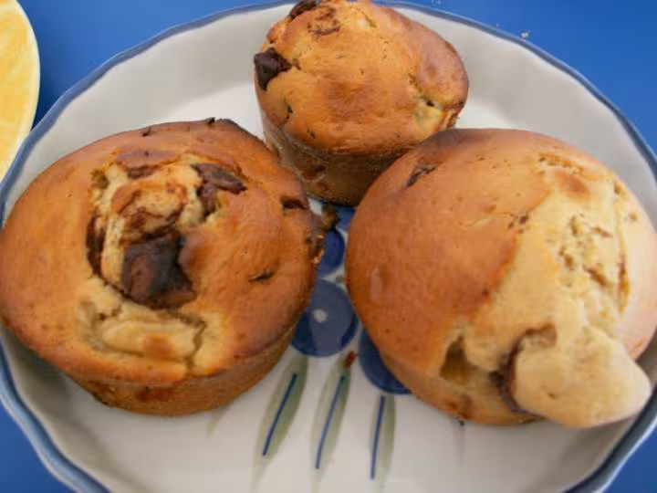 Muffins de charlotte gt choco banane