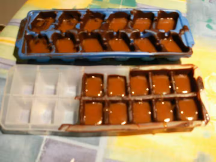 Pas a pas chocolat durci recouvre moule caramel 2 mai
