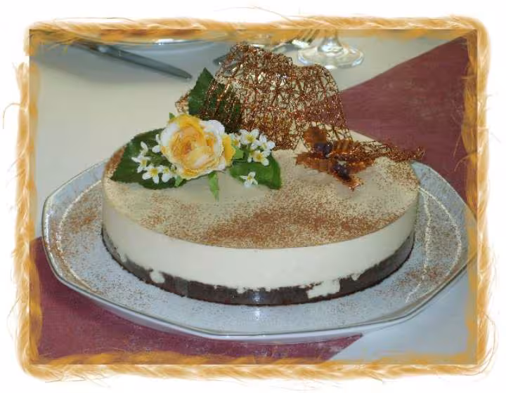 Mousse au sheridan sur fondant chocolat