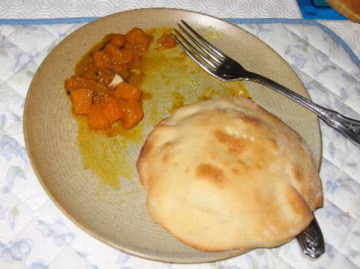 Naans cuits