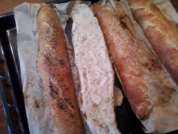 La mie de mes 1er baguette