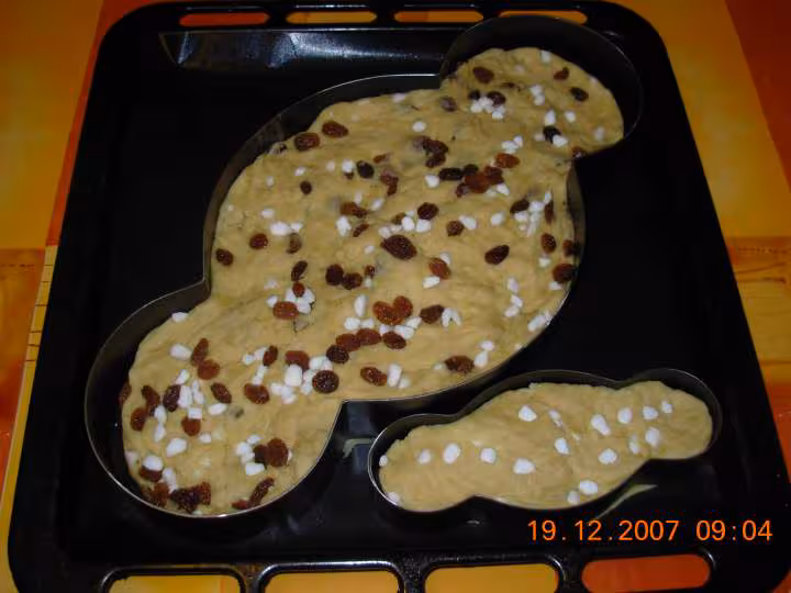 Gd cougnou sucre perle et raisins petit sucre perle