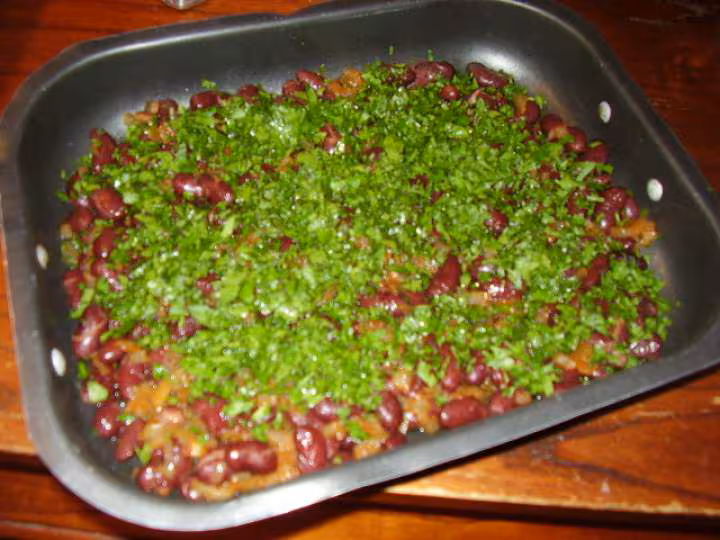 Barbunya hors d oeuvre d haricots rouges