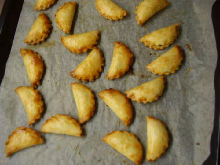 Chausson ricotta persil apres cuisson