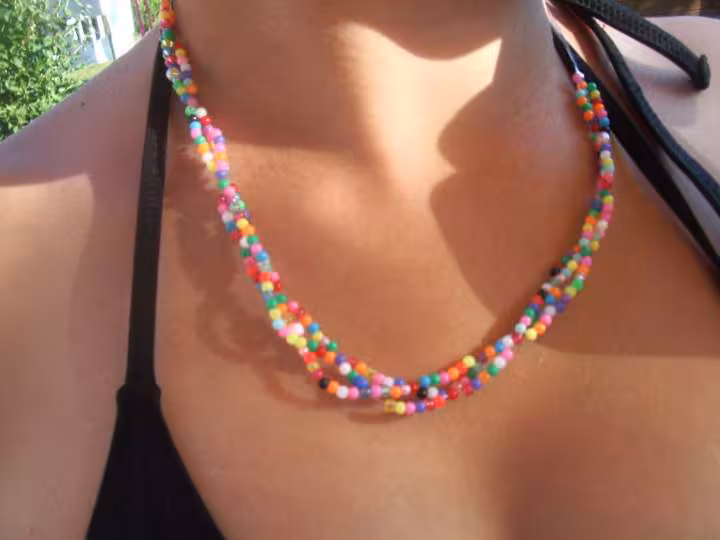 Le collier pour un copine d ecole a juju