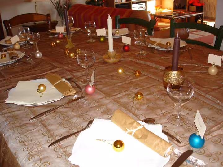 Table reveillon noel