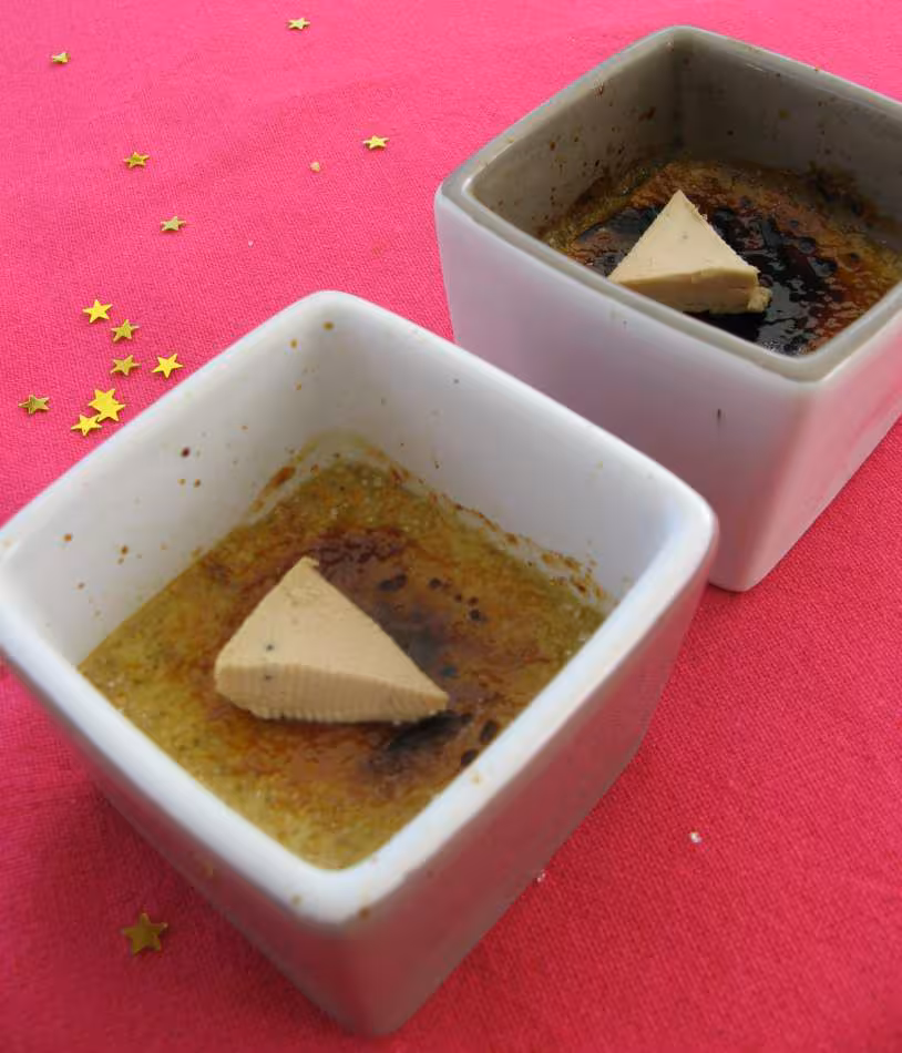 Creme brulee au foie gras