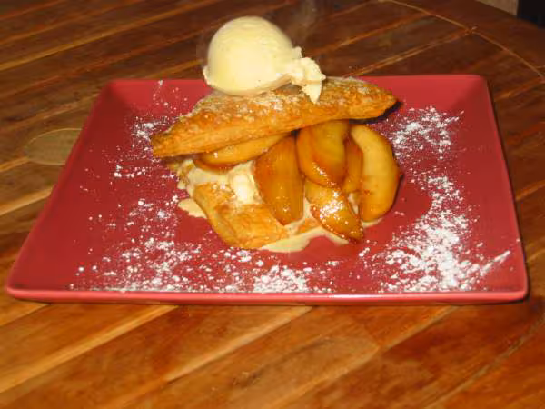 Feuillant pommes glace vanille