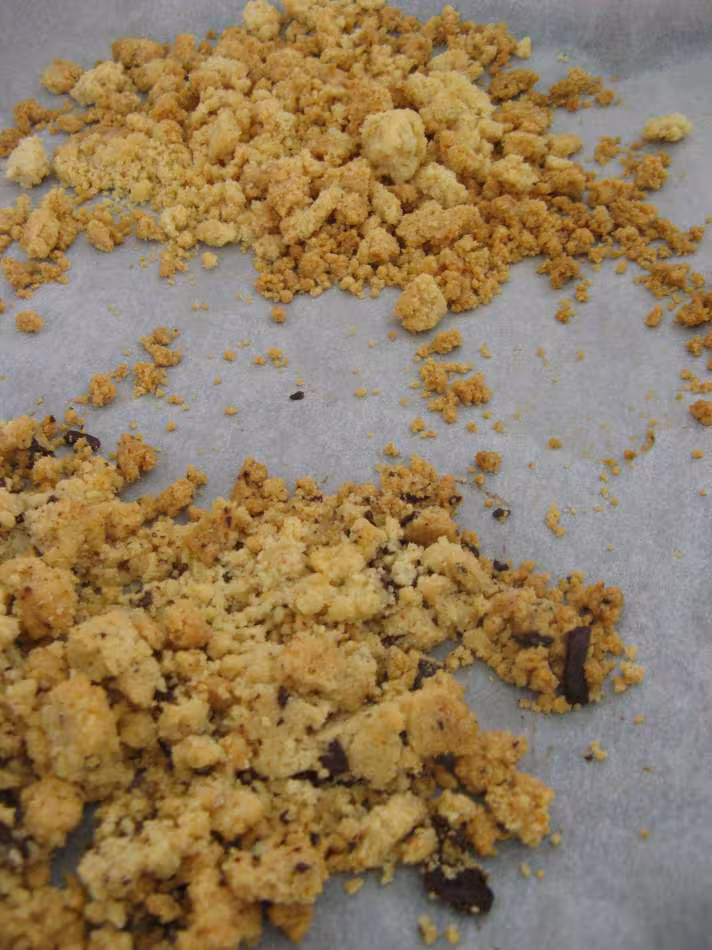 Panacotta au lait de noisette facon crumble