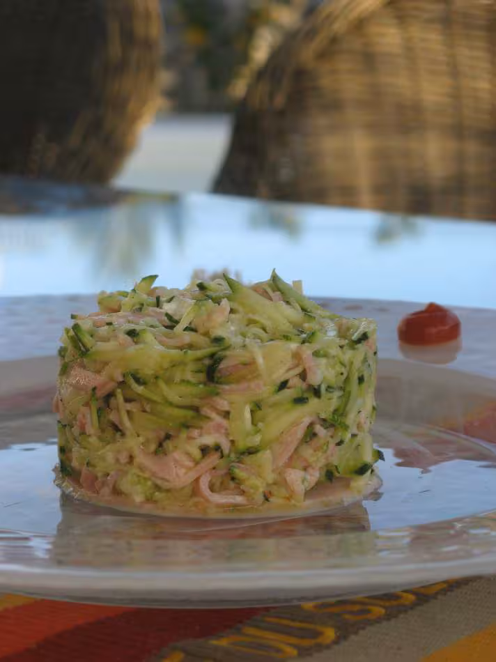 Salade aux courgettes crues