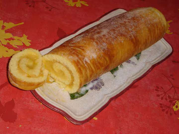 Biscuit roule au lemon curd