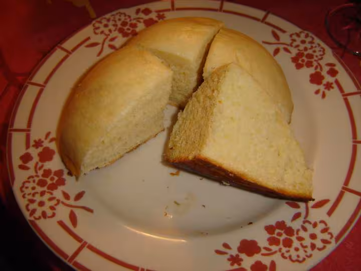 Dampfnudle mie super aeree et moelleuse petit gout de caramel