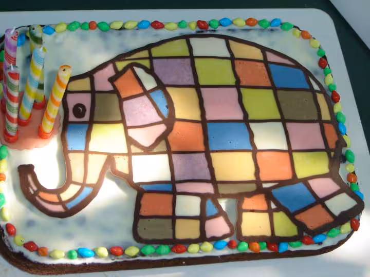 Gateau elmer 2