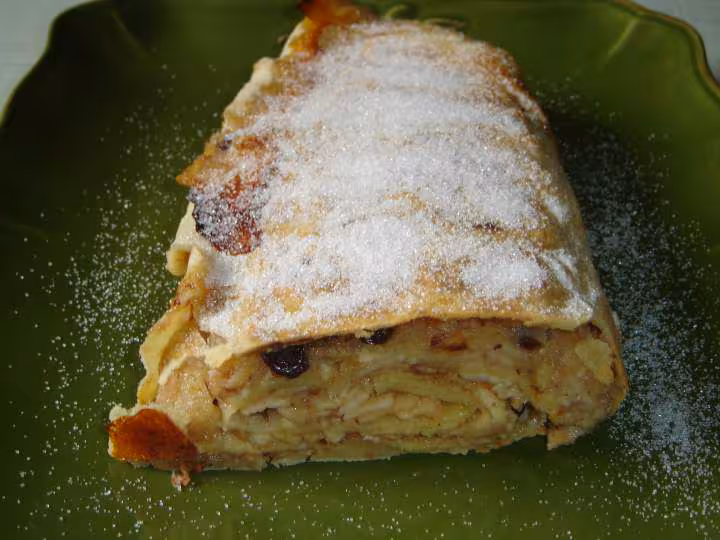 Strudel pret a servir