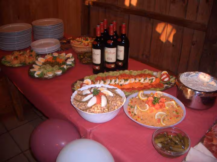 Buffet pour un bapteme