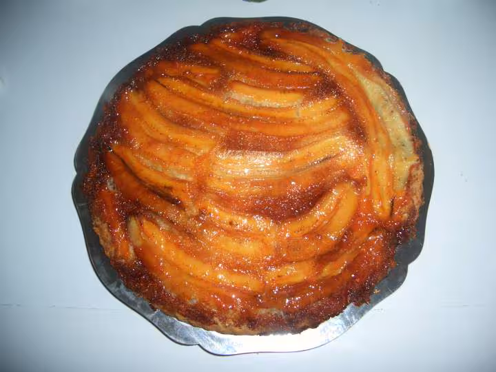 Gateau renverse a la banane