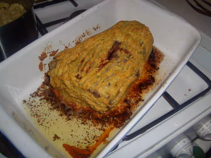 Roti de boeuf en croute parmesane