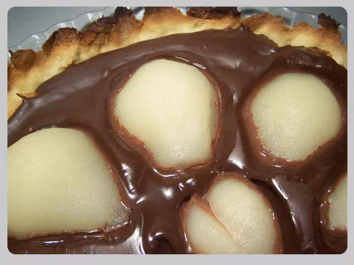 Tarte croustillante chocolat fruits