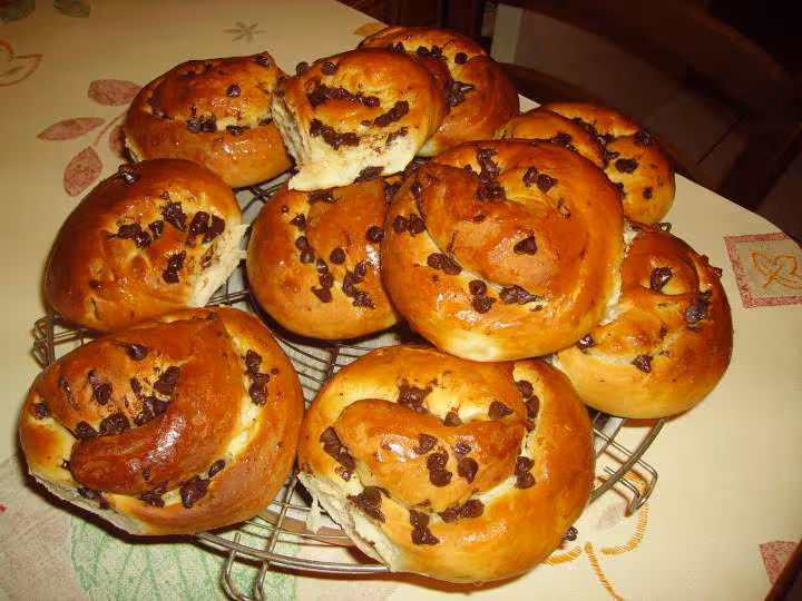 Brioches aux pepites de chocolat