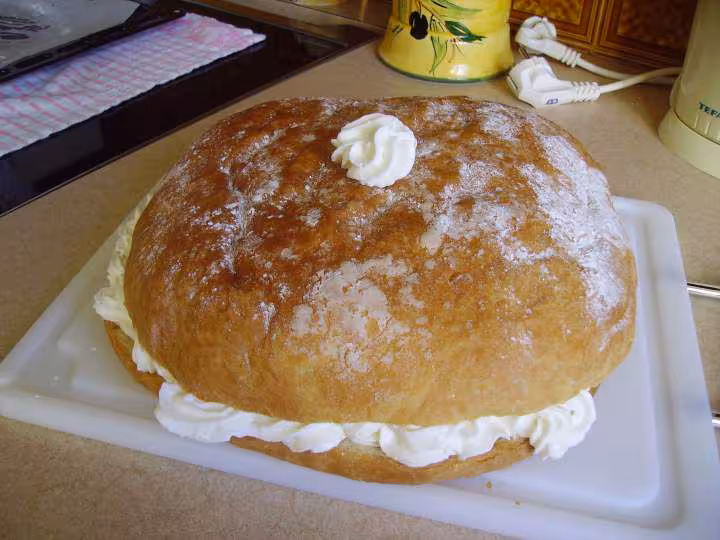La fougasse avec chantilly