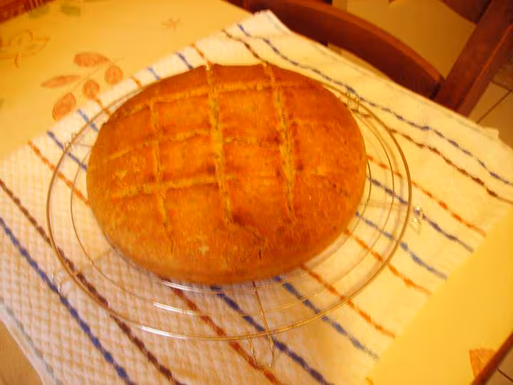 Pain a la farine et polenta de mais