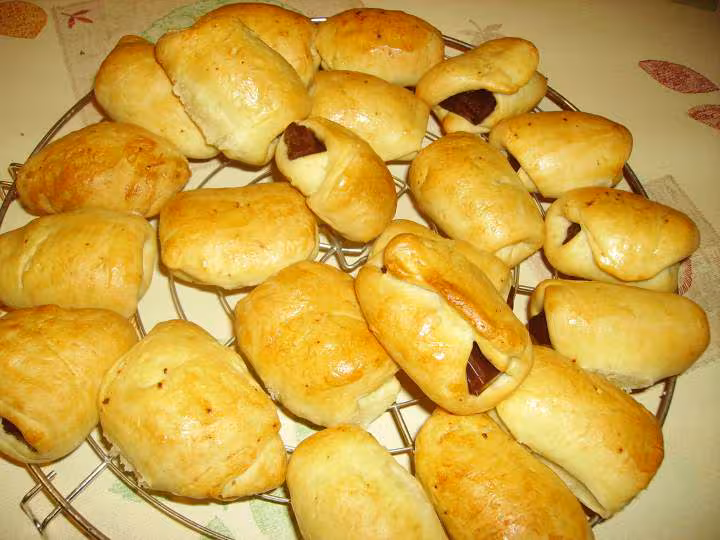 Petits pains brioches au chocolat