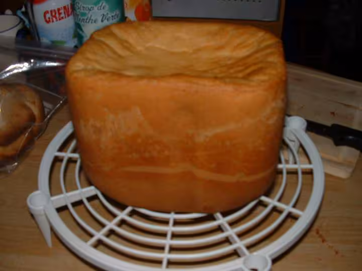 Pain blanc avec 2 sachet levure