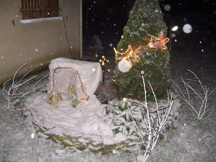 Deco exterieure sous la neige 1