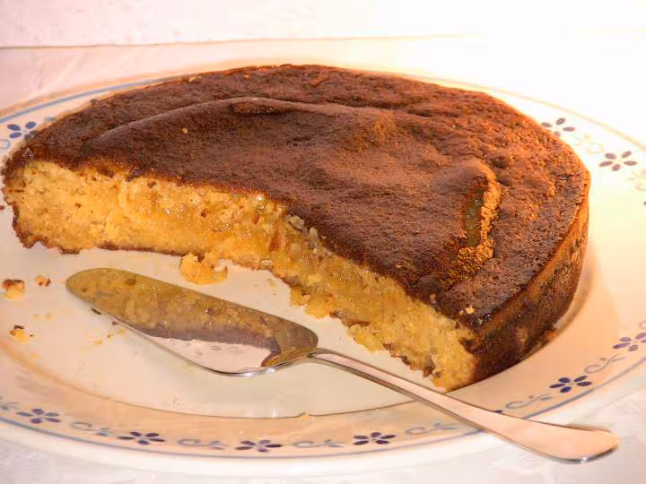 Bolo de amendoa e chila