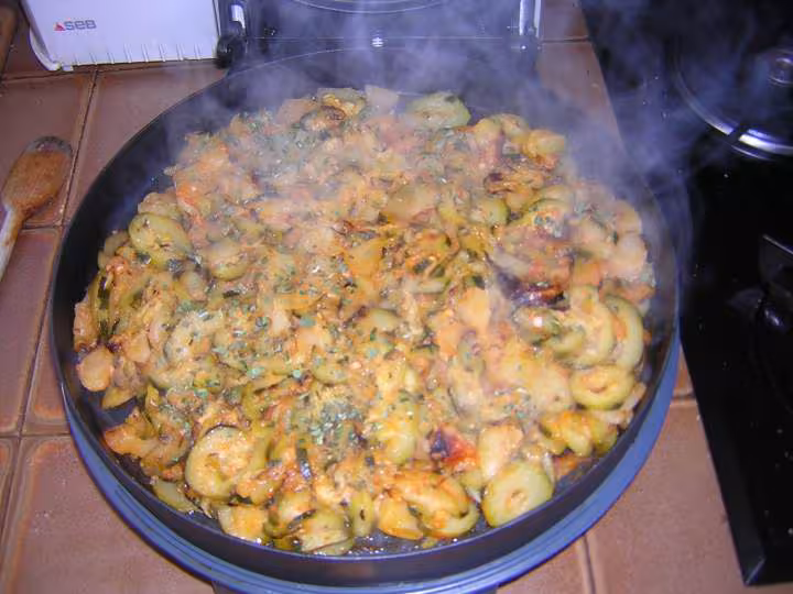 Courgettes en tarte express