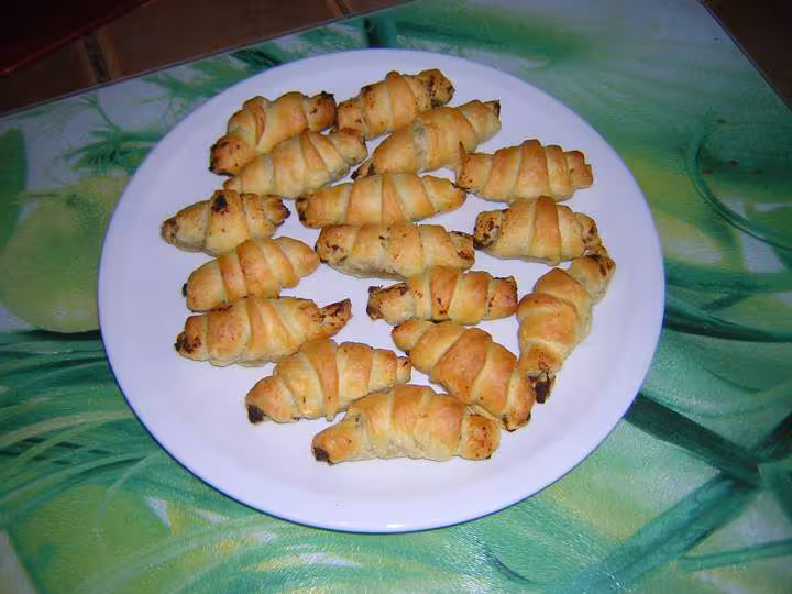 Mini croissants cuits