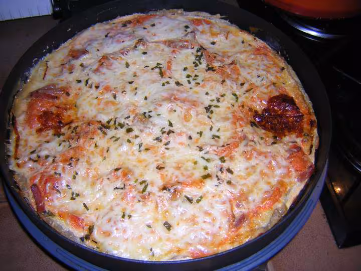 Pizza en tarte express