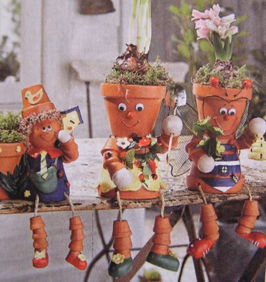 Pots bonhomme terre cuite