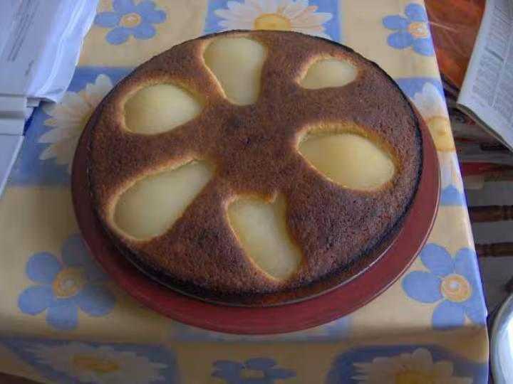 Gateau poires amande