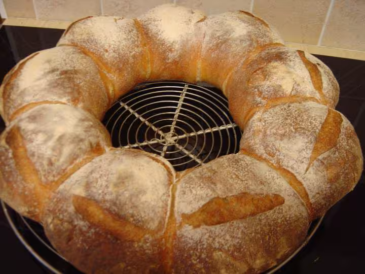 Couronne de campagne au levain