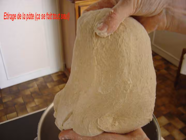 Etirage de la pate