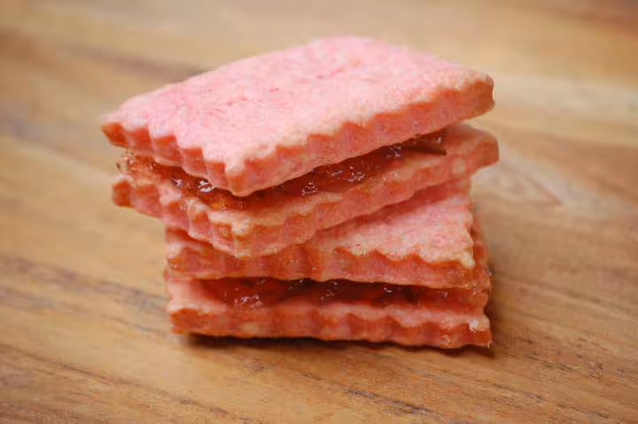 Biscuits au confit de roses