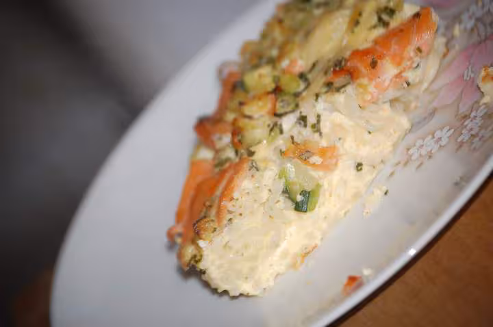 Frittata du binome au saumon