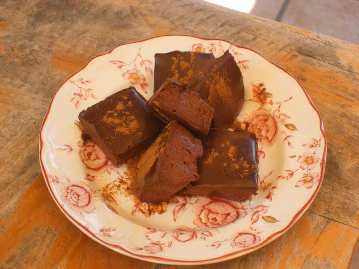 Fudge aux 2 chocolats et a la cannelle