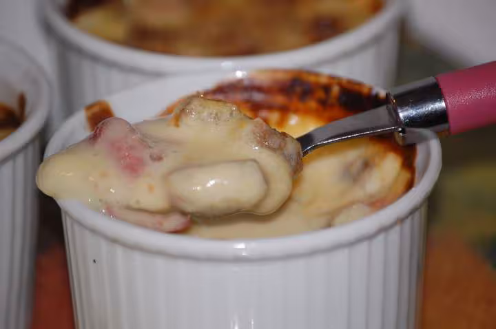 Gratines de fraise de chocomiel