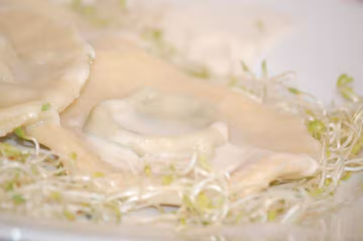 Ravioles au jambon fume