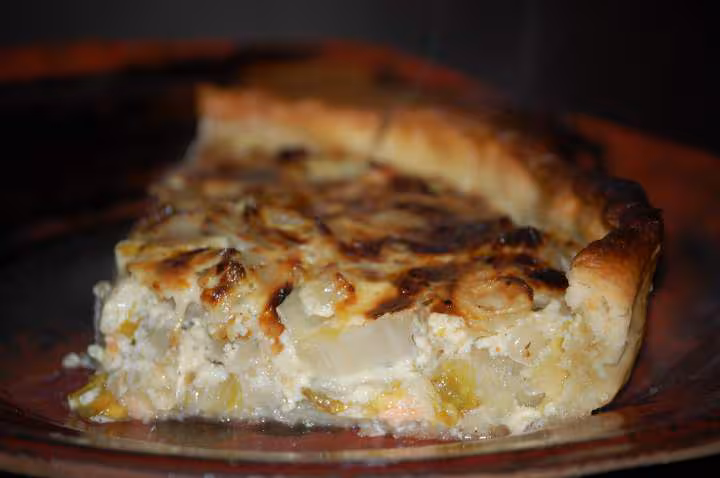 Tarte aux endives et saumon