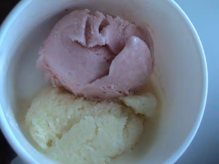 Glaces vanille et fraise ma recette