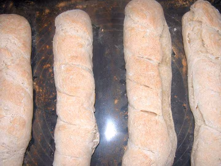 Demibaguette sortie du four