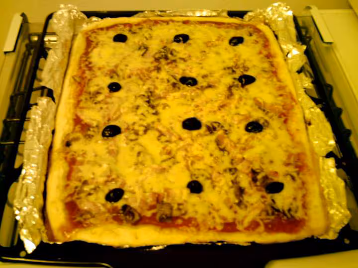 Pizza apres cuisson
