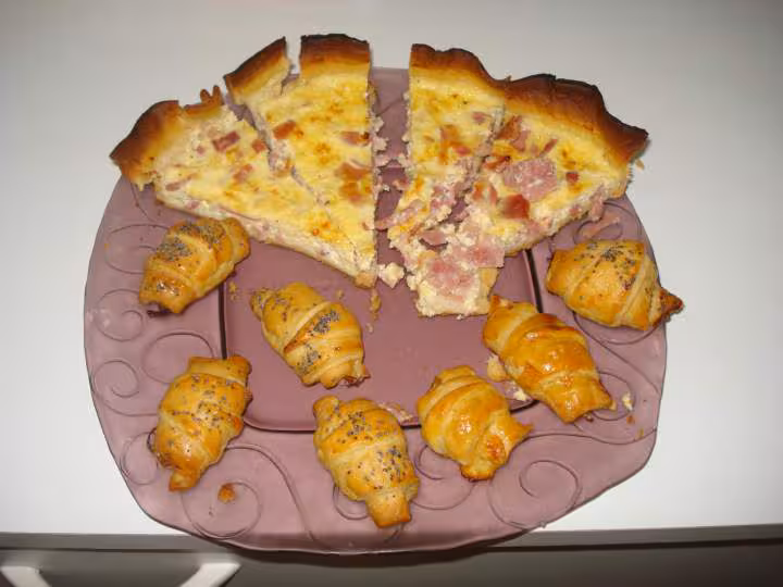 Quiche mini croissants