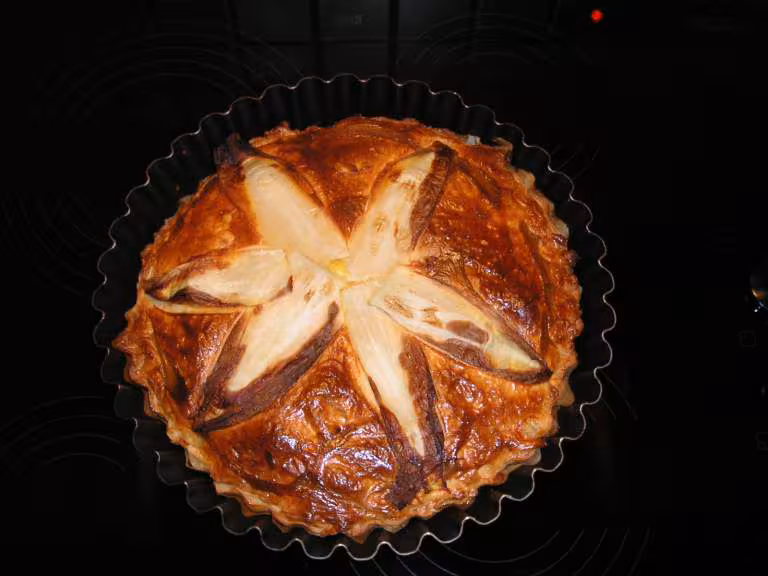 Tourte aux chicons jambon et fromage