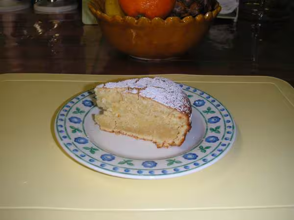 Un petit morceau du moelleux citron
